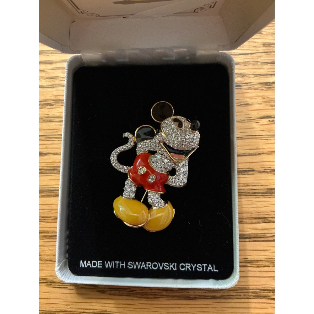 Disney Gallery Swarovski Crystal Mickey Mouse Brooch Limited Edition 0309/1000